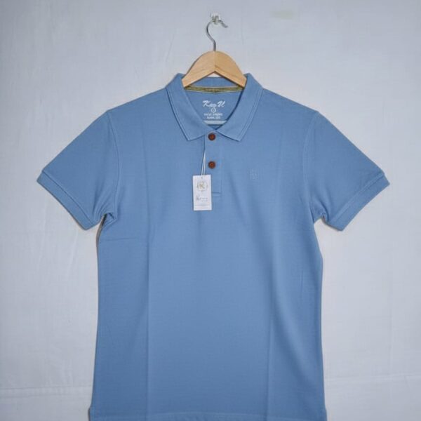 Men's Casual Polo Shirt in Coastal Blue