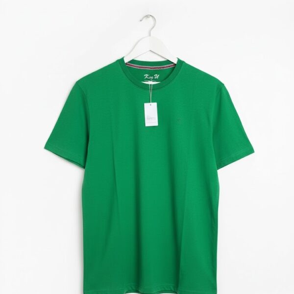 Classic Plain T-shirt in Emerald Green - Men's T-shirt - 165 GSM Pique Fabric
